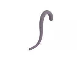 Cat Tail Low-poly 3D model