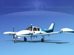 Cessna 310 V05 3D model