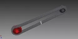 chain transmission 3D model