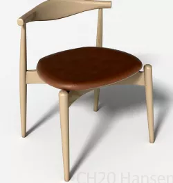 chair CH20 Hansen 3D model