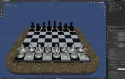 Chess - Basic style set Low-poly 3D model