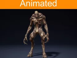Creature Alien Low-poly 3D model