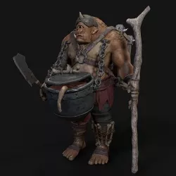 Cyclops Low-poly 3D model