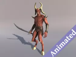 Demon Soldier Low-poly 3D model