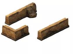Desert Gobi - Earth Wall 3D model