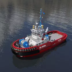 Detailed Tugboat ASD 2810  3D model
