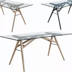 Dining table Jensen west elm 3D model