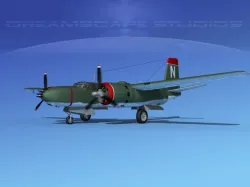 Douglas A-26B Invader V03 USAAF 3D model