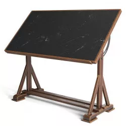 Drafting Table with Blackboard 3D model