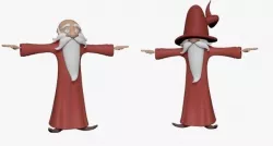 Dwarf Low-poly 3D model