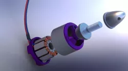 Esky Outrunner EK5-0006 Brushless Motor 3D model