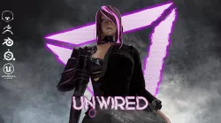 Evelynn V1 - Gameready Cyberpunk Character Low-poly 3D model