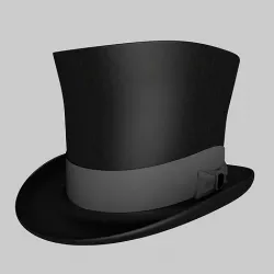 Fancy Top Hat Package 3D model