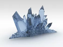 Fantasy crystals Low-poly 3D model
