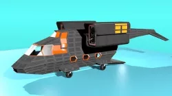 Fictional Aircraft Low-poly 3D model