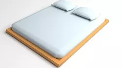Futon Bed 3D model