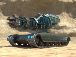 Future weapon -  Plasma gun Low-poly 3D model