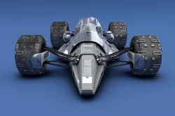 Futuristic F1 Racer 3D model