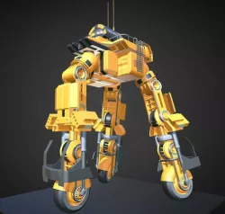 Futuristic Trike High Poly Version 5 3D model