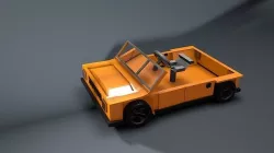 Game 3dCar 3Dmodel  two Low-poly 3D model