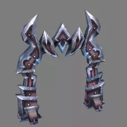 Game Model Arena - inferno gate  mine - Small  01 3D model