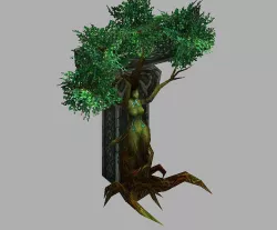 Game Model Arena - swamp rock trees Colossus 01 3D model
