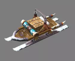 Games Models Area Arena ice sledge  02 01 3D model