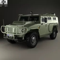  GAZ Tiger-M 2011 3D model
