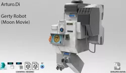 Gerty Robot Moon Movie 3D model