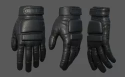 Gloves Sci-fi space millitary fantasy futuristic technology  Low-poly 3D model