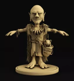 Goblin character lowpoly Low-poly 3D model