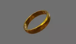Gold Ring Alliance - Anel de Ouro Alianca Low-poly 3D model