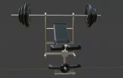 gym tool blender 2 8 mem 106  peak 157  verts 31937  obj file  3D model