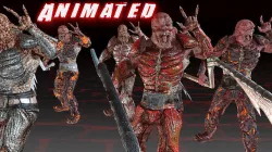 Hell Warrior Low-poly 3D model