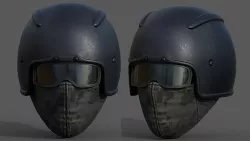 Helmet scifi futuristic space millitary combat cyborg armor  Low-poly 3D model