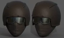 Helmet scifi military combat fantasy cyborg space armor  Low-poly 3D model