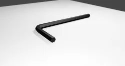Hex Key Tool - Chave Allen Sextavada Low-poly 3D model