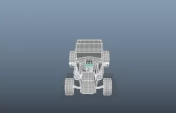 HOT ROD CAR  Low-poly 3D model