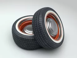Hot Rod Wheels 3D model
