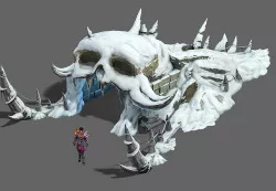 Ice and snow - snow strange nest 3D model
