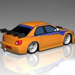 Import Street Racer Low-poly 3D model