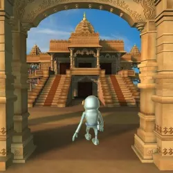 JAIN MANDIR TEMPLE with huge gate 3D model