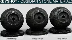 Keyshot - Obsidian Stones Texture