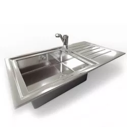 Kitchen Sink with Mixer Tap 3D model