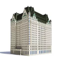  Large Hotel 3D Model 3D model