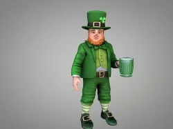Leprechaun Saint Patrick 3D model