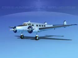 Lockheed L10 Electra Pegase 3D model