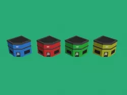 Low Poly Corner Shop 3D model