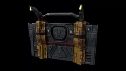 Low poly sci fi wall with lamps environment asset Low-poly 3D model