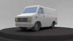 Low poly van Low-poly 3D model